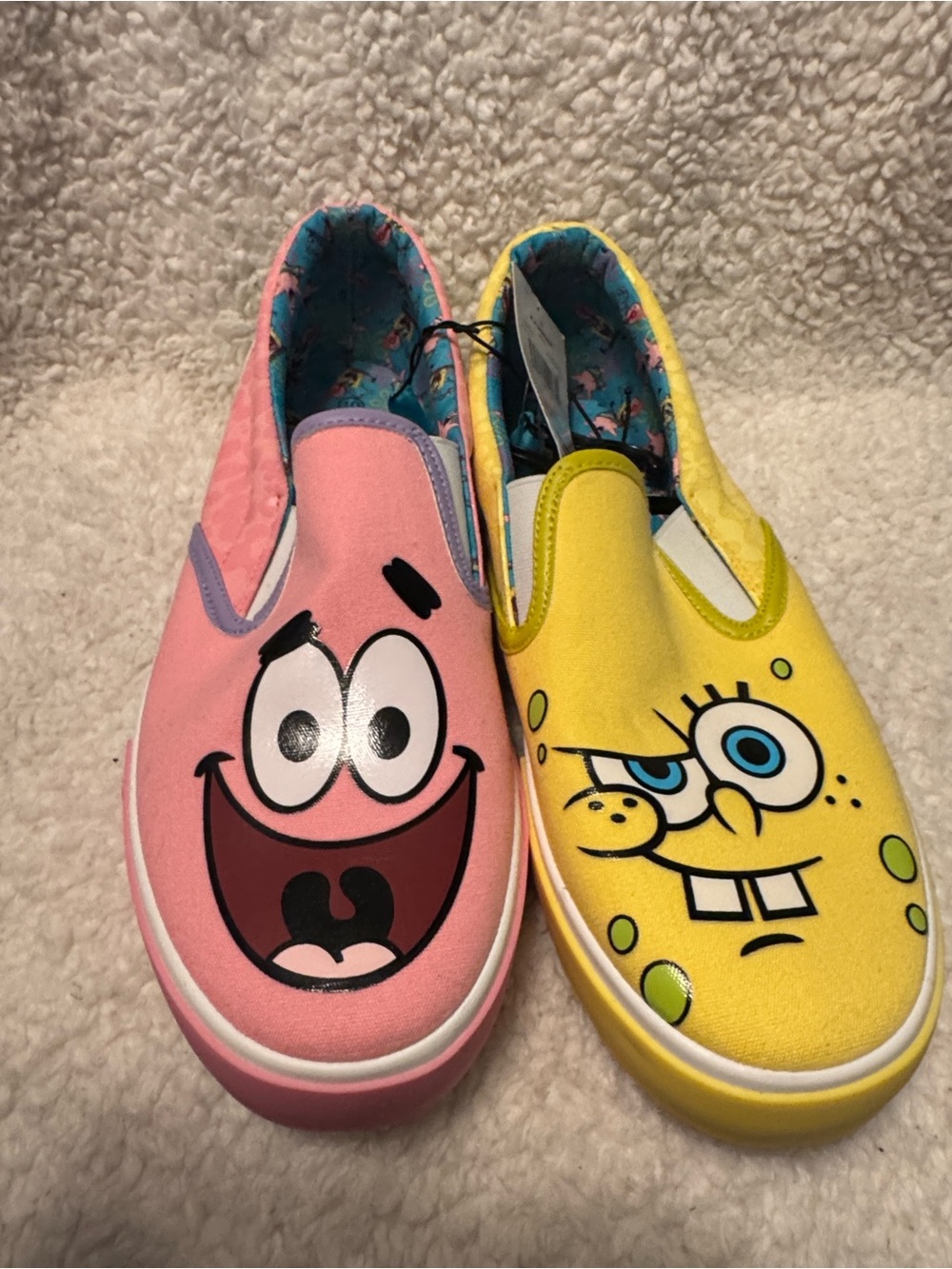 Ground Up SpongeBob SquarePants and Patrick slip-on sneakers women’s size 10 NWT